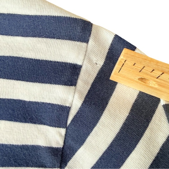 J. Peterman North Sea Navy Striped Tee - Blue and White Long Sleeve Size XL - Picture 8 of 8